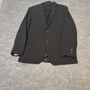 Banana Republic Suit Jacket Mens 42R Black Wool Modern Slim Fit Cerruti 2 Button